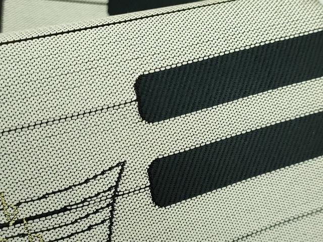 平和屋着物●極上 六通柄袋帯 ピアノ 黒地 逸品 DZAB2041kh6