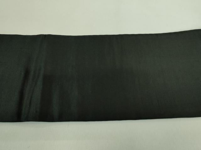 平和屋着物●極上 アンティーク 大正ロマン 九寸名古屋帯 総手刺繍 富士山 龍 黒地 金糸 逸品 DZAB2047kh6