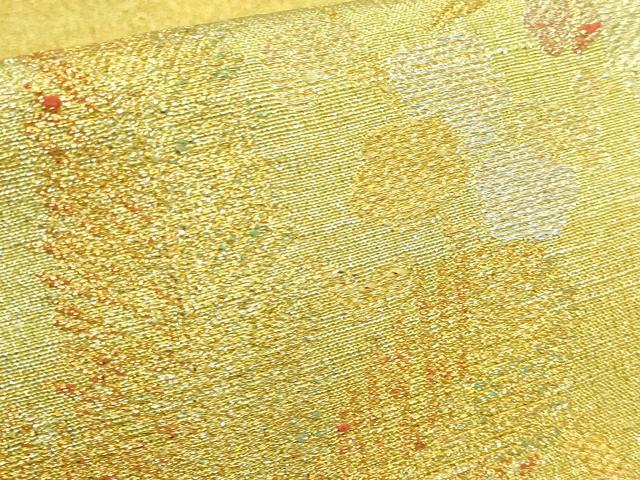 平和屋着物●極上 桝屋高尾 ねん金綴錦 六通柄袋帯 松梅鳳凰文 金銀糸 逸品 DZAB2050kh6