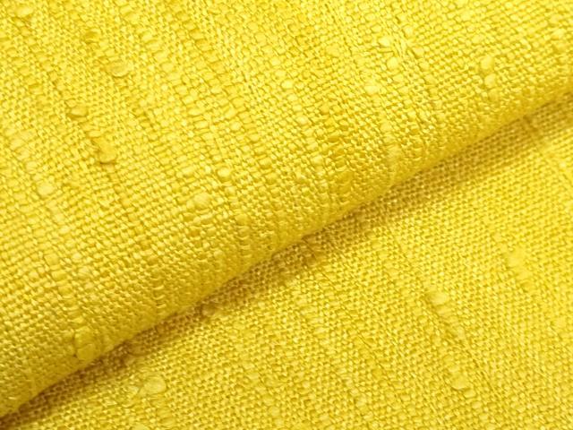 平和屋本店●極上 浦野理一 経節紬 つけ帯 山吹茶色 たとう紙付き 逸品 DZAB2083kh6