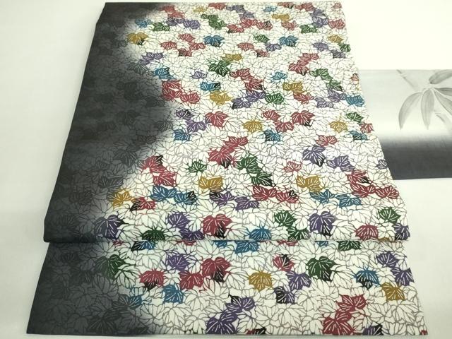 平和屋着物●極上　九寸名古屋帯　紅型　葉尽くし　逸品　DZAB2091kh6 平和屋着物○極上 九寸名古屋帯 紅型 葉尽くし 逸品 DZAB2091kh6の通販