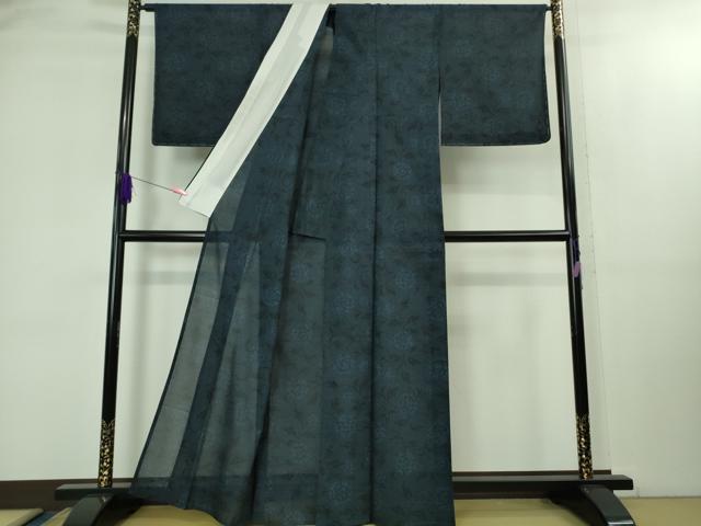平和屋着物*極上 夏物 本場大島紬 夏大島 7マルキ 花唐草文 逸品 未使用 DZAB2130kh6
