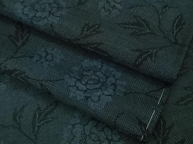 平和屋着物*極上 夏物 本場大島紬 夏大島 7マルキ 花唐草文 逸品 未使用 DZAB2130kh6