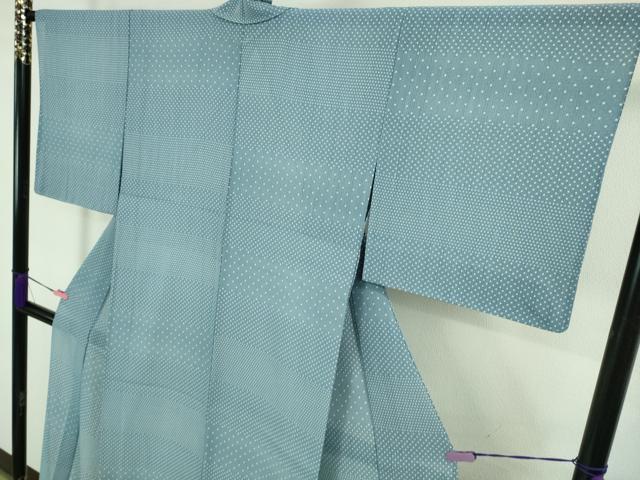 平和屋着物*極上 夏物 洗える最高級着物 <英>はなぶさ謹製 小紋 丸文 逸品 未使用 DZAB2147kh6