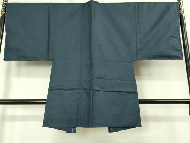 平和屋着物■極上 男性 紬 アンサンブル 長羽織 亀甲柄 羽裏・鷹 逸品 未使用 DZAB2158kh6