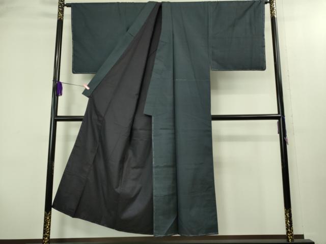 平和屋着物■極上 男性 本場大島紬 アンサンブル 長襦袢(袷)・長羽織セット 100亀甲 総詰め 逸品 未使用 DZAB2169kh6