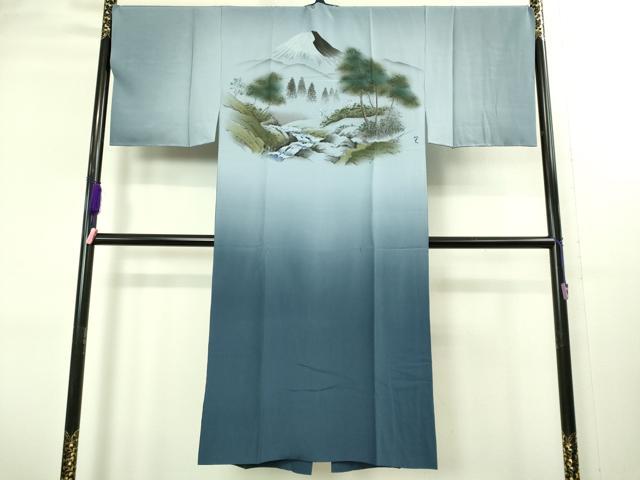 平和屋着物■極上 男性 本場大島紬 アンサンブル 長襦袢(袷)・長羽織セット 100亀甲 総詰め 逸品 未使用 DZAB2169kh6