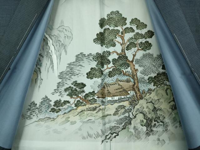 平和屋着物■極上 男性 本場大島紬 アンサンブル 長羽織 100亀甲 総詰め 中村ミサヨ作 証紙付き 逸品 未使用 DZAB2174kh6