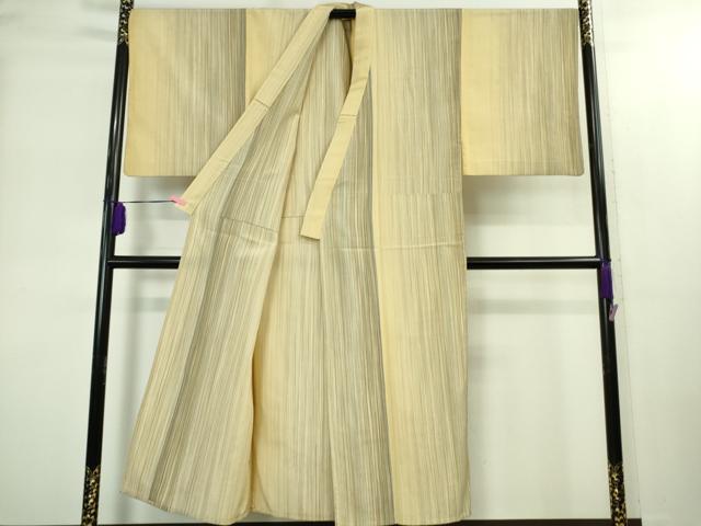 平和屋本店▽極上 男性 本塩沢 やまだ織 200色 単衣 阿部芳子作 証紙付き 逸品 DZAB2246kh6