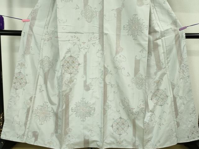 平和屋本店●極上 中国三大刺繍 スワトウ刺繍 汕頭刺繍 本場大島紬 正倉院花文 逸品 未使用 DZAB2259kh6