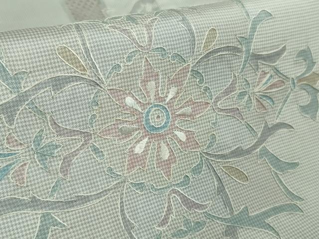 平和屋本店●極上 中国三大刺繍 スワトウ刺繍 汕頭刺繍 本場大島紬 正倉院花文 逸品 未使用 DZAB2259kh6