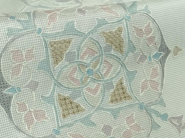 平和屋本店●極上 中国三大刺繍 スワトウ刺繍 汕頭刺繍 本場大島紬 正倉院花文 逸品 未使用 DZAB2259kh6