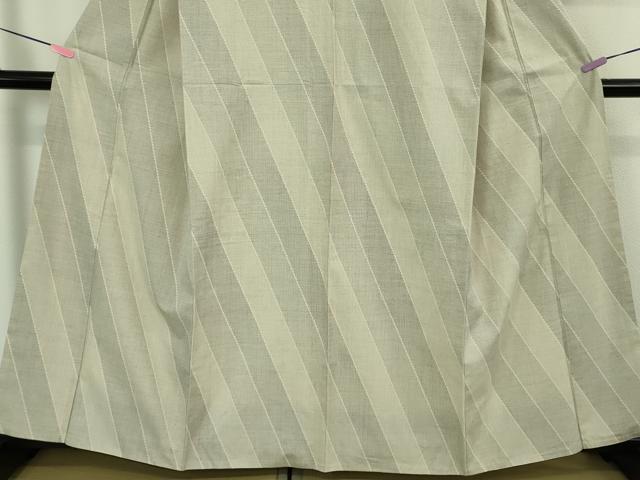 平和屋本店●極上 綿薩摩 東郷織物謹製 手織 160亀甲 斜線文 逸品 DZAB2261kh6