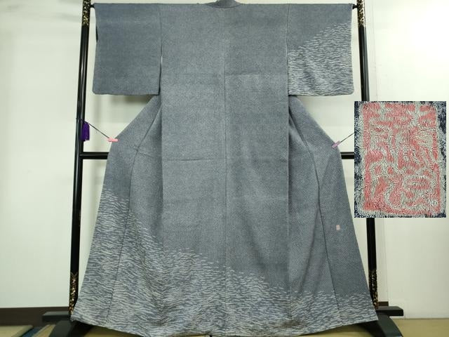 平和屋本店●極上 名門 藤娘きぬたや・総絞り 訪問着 霞文 逸品 DZAB2291kh6