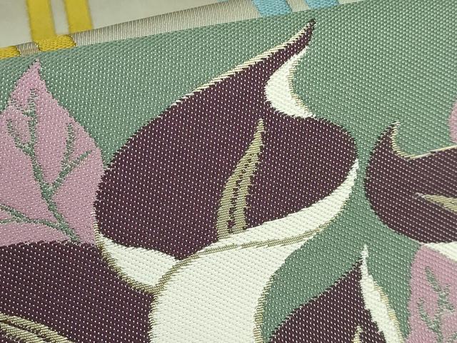平和屋着物●極上 世界的人形師 辻村寿三郎 ジュサブロー 六通柄袋帯 カラー 金糸 逸品 DZAB2312kh6