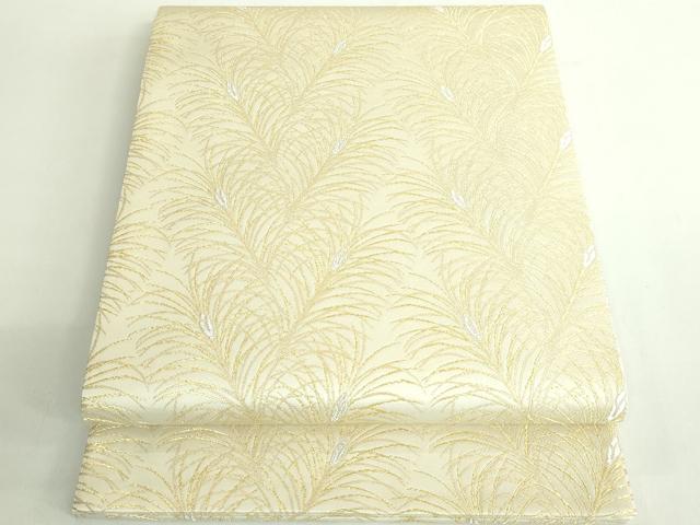 平和屋着物●極上 西陣 川島織物 六通柄袋帯 松葉 金銀糸 逸品 DZAB2359kh6