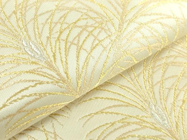 平和屋着物●極上 西陣 川島織物 六通柄袋帯 松葉 金銀糸 逸品 DZAB2359kh6