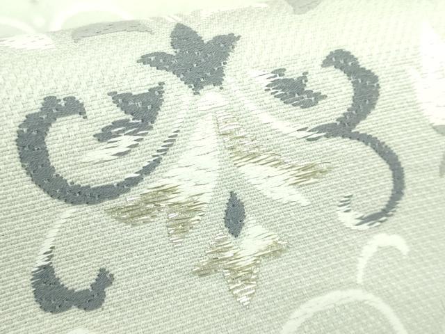平和屋着物●極上 六通柄袋帯 唐織 花唐草 金糸 逸品 DZAB2391kh6