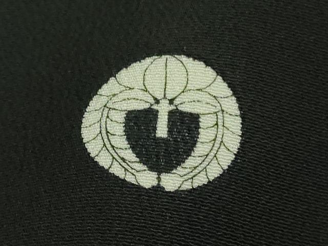 平和屋本店●極上 人間国宝 森口華弘 蒔糊友禅 蒔糊散らし 黒留袖 刺繍 横菊 金糸 三越扱い 逸品 DZAB2442kh6
