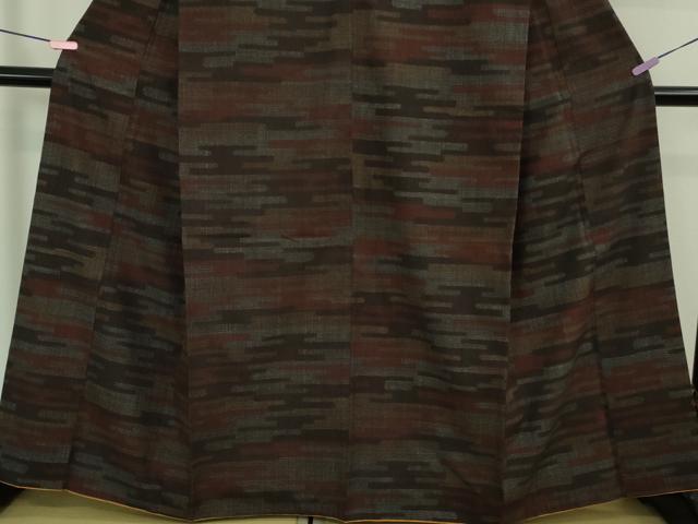 平和屋本店●極上 本場結城紬 重要無形文化財 100亀甲 エ霞 上代93万 証紙付き 逸品 DZAB2457kh6