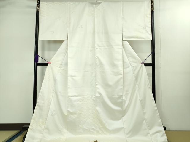 平和屋本店●極上 十日町 名門青柳謹製 櫛引織 紬 訪問着 絞り 飛兎 やまと金ラベル ロング丈 逸品 未使用 DZAB2462kh6