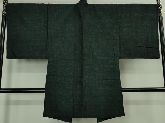 平和屋着物#極上 男性 本場結城紬 重要無形文化財 杢 長羽織 奥順謹製 百入茶色地 市田謹製 証紙付き 逸品 未使用 DZAB2464kh6