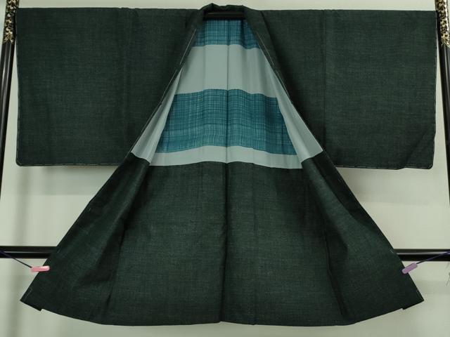 平和屋着物#極上 男性 本場結城紬 重要無形文化財 杢 長羽織 奥順謹製 百入茶色地 市田謹製 証紙付き 逸品 未使用 DZAB2464kh6