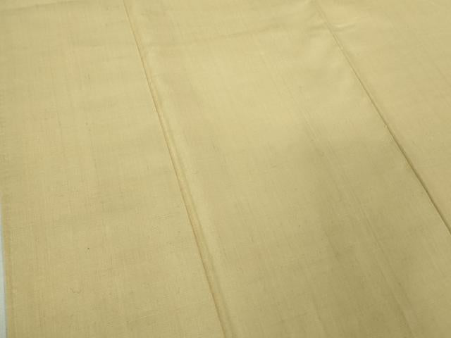 平和屋着物●極上 本場結城紬 重要無形文化財 色無地 砥粉色 逸品 DZAB2465kh6