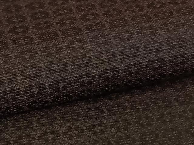 平和屋着物▽極上 お召 単衣 黒鳶色 京都きもの友禅扱い 逸品 未使用 DZAB2479kh6
