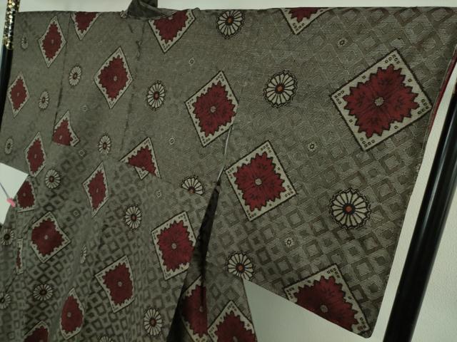 平和屋着物●希少 本場大島紬 龍郷絣 逸品 未使用 DZAB2507kh6