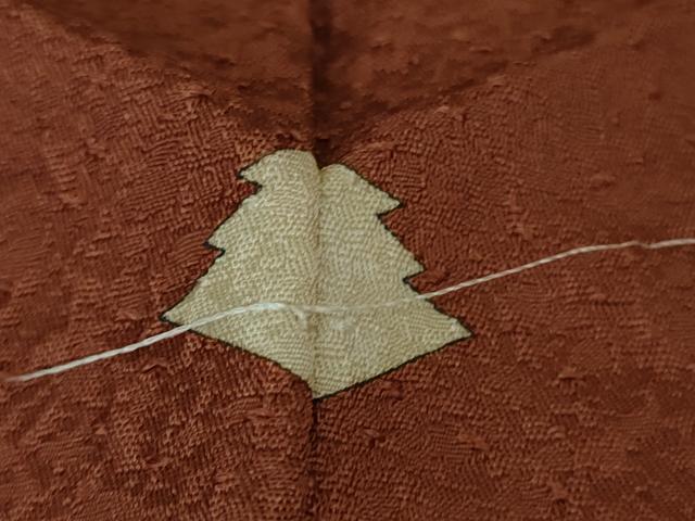 平和屋着物●極上 本草木染作家 瑞寶 色無地 茶色 逸品 未使用 DZAB2509kh6