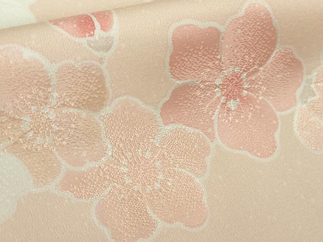 平和屋着物●極上 小紋 地紋起こし 舞蝶花文 暈し染め 逸品 DZAB2545kh6