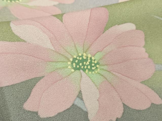 平和屋着物●極上 振袖 作家・Yamada Shiro 枝花文 暈し染め 金彩 逸品 DZAB2549kh6