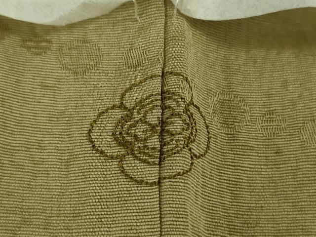 平和屋着物●極上 森英恵・HANAE MORI 訪問着 お召地 刺繍 雪輪舞桜 暈し染め 金彩 逸品 未使用 DZAB2567kh6