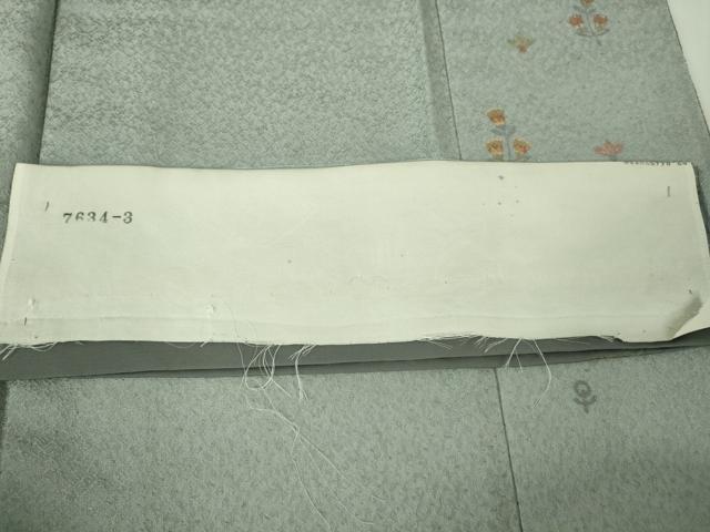 平和屋本店●極上 中国三大刺繍 スワトウ刺繍 汕頭刺繍 訪問着 エジプト壁画文様 灰青色地 金糸 逸品 DZAB2580kh6