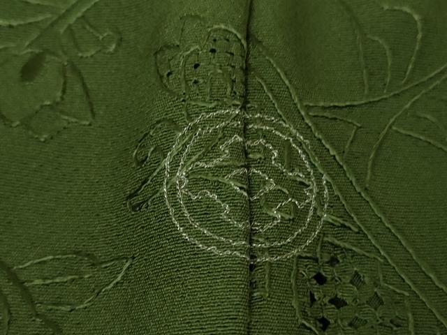 平和屋着物●極上 中国三大刺繍 スワトウ刺繍 汕頭刺繍 相良刺繍 総刺繍 訪問着 色無地 革色 花唐草文 逸品 DZAB2590kh6
