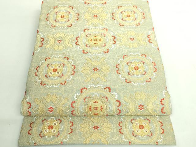 平和屋本店○極上 西陣 河村織物 河村つづれ 六通柄袋帯 螺旋状