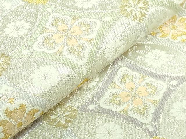 平和屋着物●極上 両面 六通柄袋帯 唐織 七宝華紋 彩麗 金銀糸 逸品 DZAB2631kh6