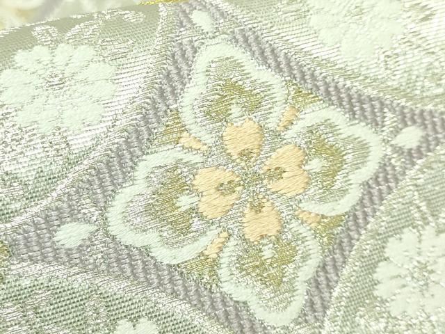 平和屋着物●極上 両面 六通柄袋帯 唐織 七宝華紋 彩麗 金銀糸 逸品 DZAB2631kh6