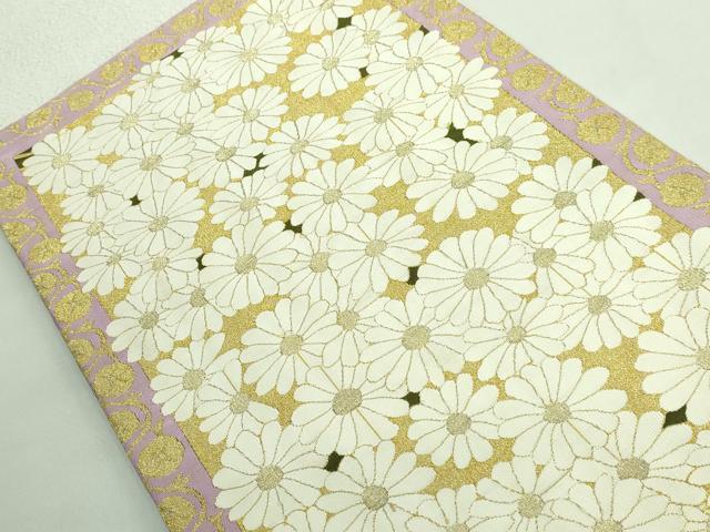 平和屋着物●極上 爪掻き本綴れ 太鼓柄袋帯 献上菊花文 金銀糸 逸品 DZAB2638kh6