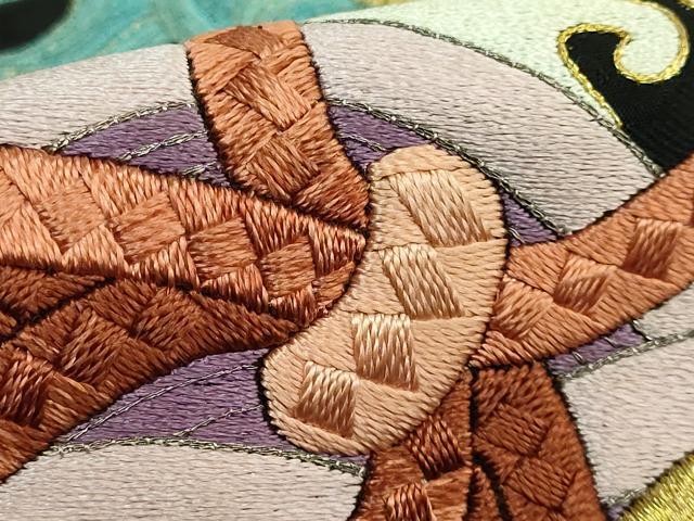平和屋着物●極上 アンティーク 大正ロマン 九寸名古屋帯 総刺繍 宝尽くし 黒地 金糸 逸品 DZAB2668kh6