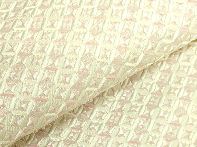 平和屋本店●極上 本場筑前博多織 大倉織物 誠之輔 八寸名古屋帯 琥珀織 切子 逸品 DZAB2683kh6