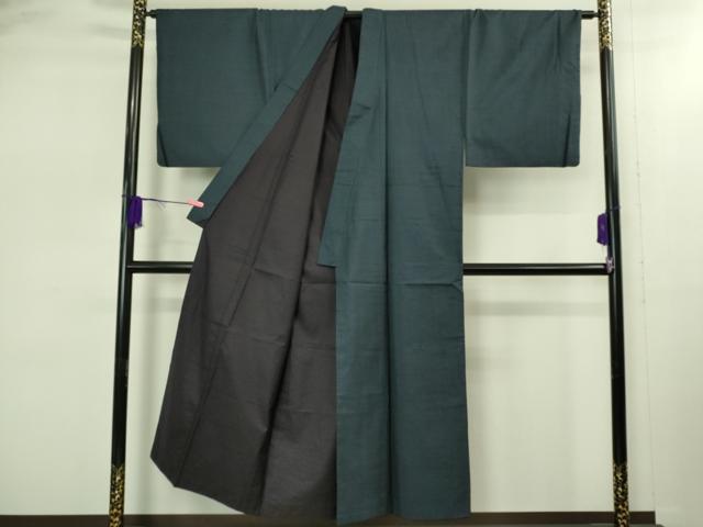 平和屋着物■極上 男性 本場大島紬 アンサンブル 長羽織 100亀甲 総詰め 逸品 DZAB2704kh6