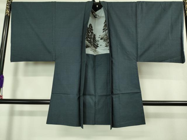 平和屋着物■極上 男性 本場大島紬 アンサンブル 長羽織 100亀甲 総詰め 逸品 DZAB2704kh6