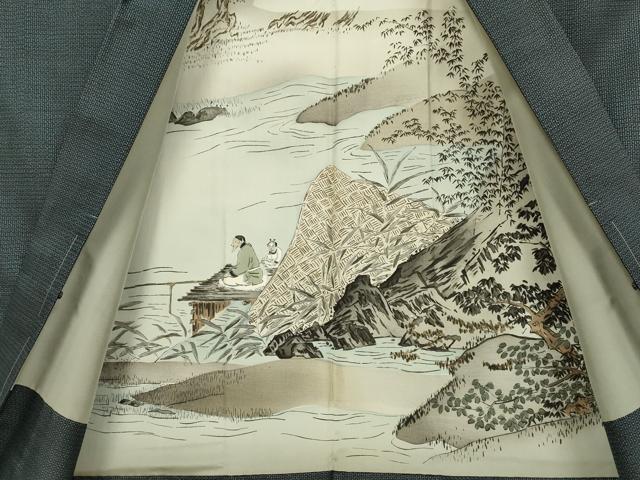 平和屋着物■極上 男性 本場大島紬 アンサンブル 長羽織 100亀甲 総詰め 逸品 未使用 DZAB2711kh6