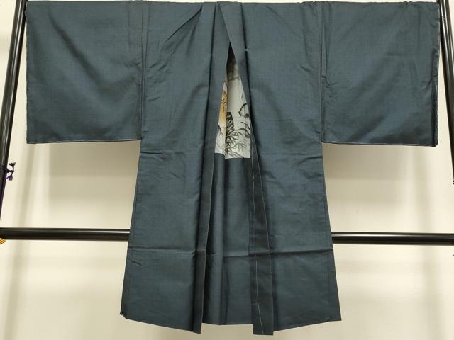 平和屋着物●極上 男性 本場大島紬 アンサンブル キングサイズ 100亀甲 総詰め 山川ヨシ作 羽裏・龍虎 証紙付き 逸品 未使用 DZAB2713kh6