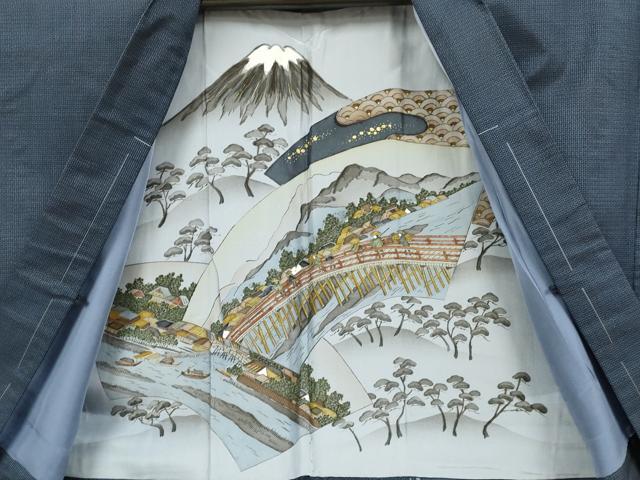 平和屋着物■極上 男性 本場大島紬 アンサンブル 長羽織 100亀甲 総詰め 逸品 未使用 DZAB2715kh6