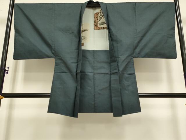 平和屋着物■極上 男性 本場大島紬 アンサンブル 長羽織 100亀甲 総詰め 逸品 DZAB2718kh6