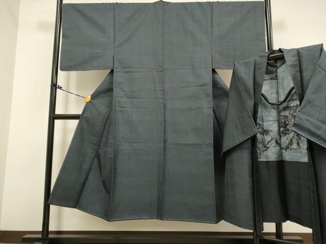 平和屋着物●極上 男性 本場大島紬 アンサンブル 100亀甲 総詰め 逸品 未使用 DZAB2719kh6