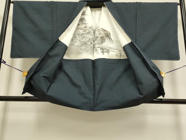 平和屋着物●極上 男性 本場大島紬 アンサンブル 100亀甲 総詰め 逸品 未使用 DZAB2720kh6